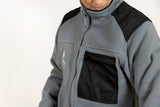 Chaqueta de manga larga con interior polar Solo Dios Anawim Gris
