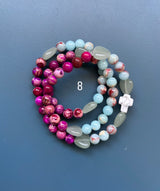 Rosario pulsera collar piedra niño