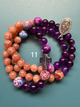 Rosario pulsera collar medalla