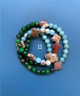 Rosario pulsera collar piedra niño