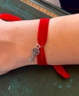 Pulsera Virgen del Pilar Telas Variadas