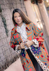 Chaqueta kaftan naranja