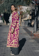Chaqueta kaftan buganvilla