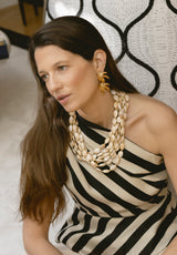 Pendientes hoja tropical