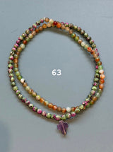 Collar / pulsera piedras cruz