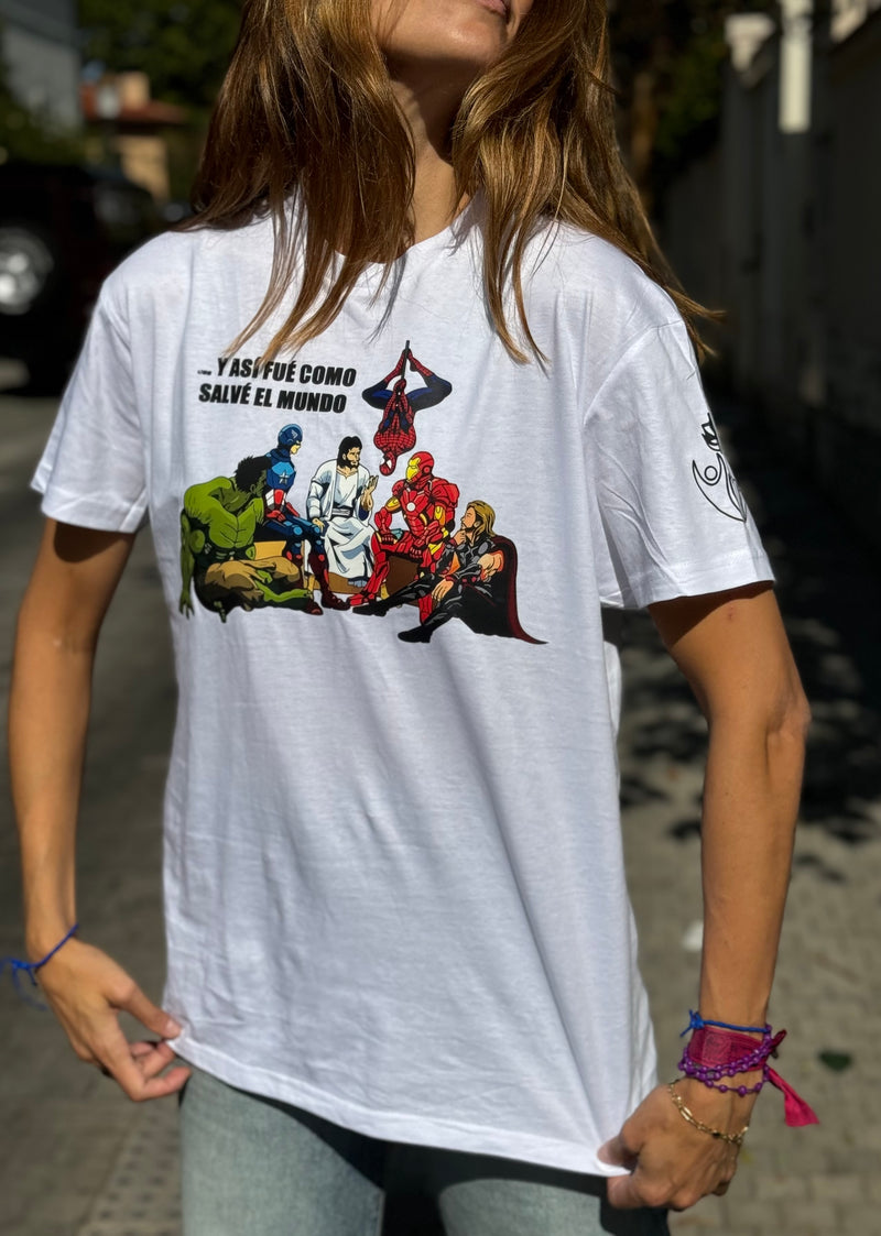 Camiseta Anawim Dios superheroe