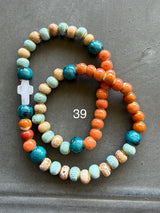 Rosario pulsera cerámica dos vueltas