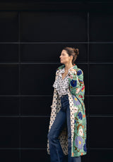 Chaqueta kaftan verde