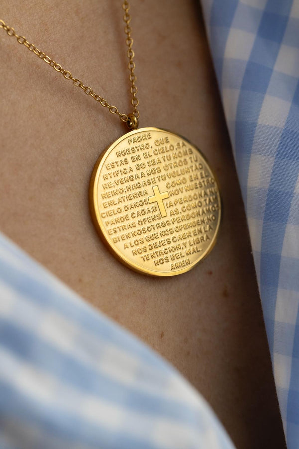 Colgante Padre Nuestro Redondo