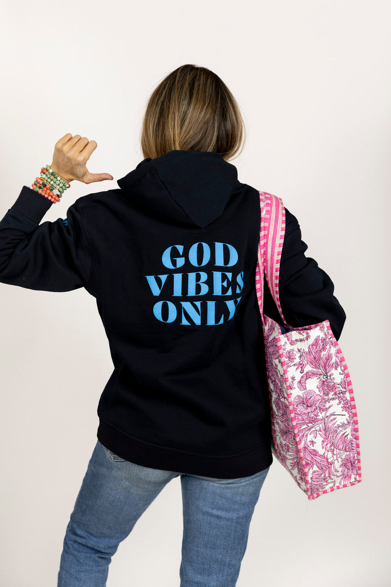 Sudadera Anawim God Vibes Only Azul