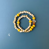 Pulsera Rosario Cerámica 2 vueltas hecho a mano