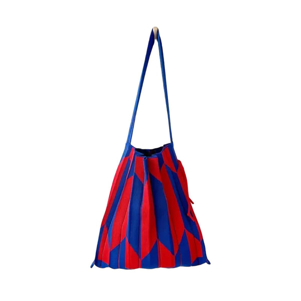 Bolso acordeón rojo