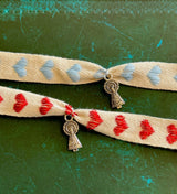 Pulsera Virgen del Pilar Telas Variadas