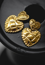 Pendientes Corazón Ribeteado