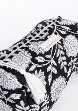 Neceser estampado flores blancas