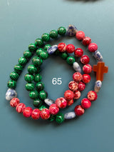 Rosario pulsera collar corazón