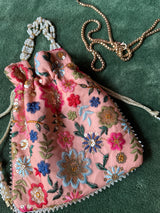 Bolso Hojitas salmón