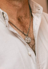 Colgante San José cadena gorda plata