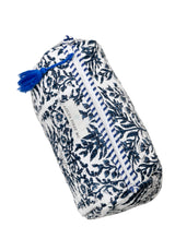 Neceser estampado flores azul L