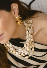 Pendientes hoja tropical