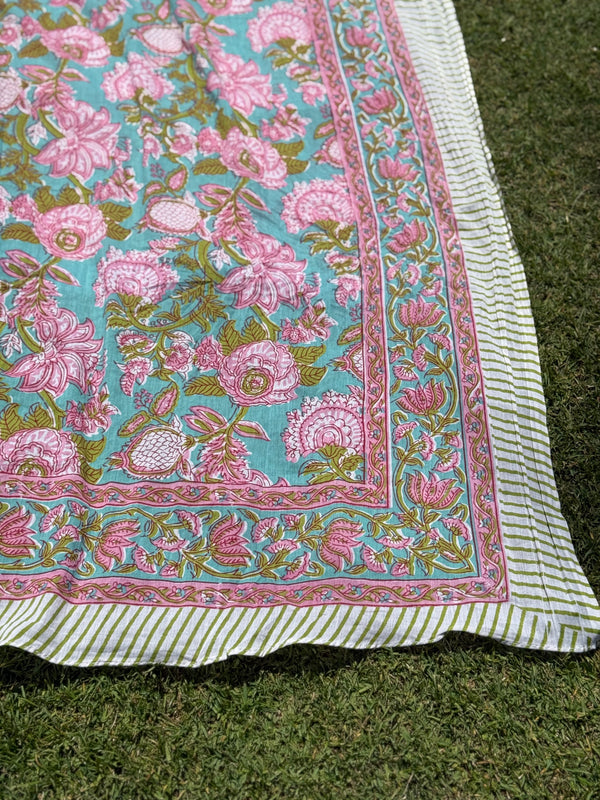 Pareo rosa verde