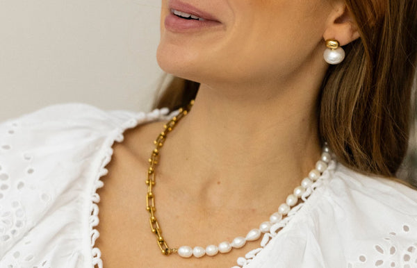 Pendientes Perlotas  Baguette