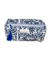 Neceser estampado flores azul L