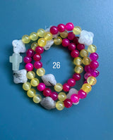 Rosario pulsera collar piedra niño