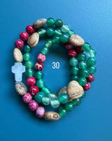 Rosario pulsera collar piedra niño