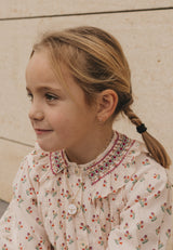 Aros Corazón Fucsia Brillantes