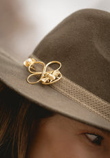 Broche Infinito Abeja Perla