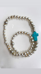 Rosario Collar 2 Vueltas plata