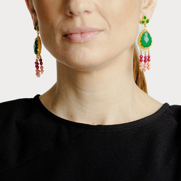 Pendientes Rous Verde