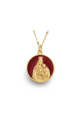 Colgante virgen del carmen rojo