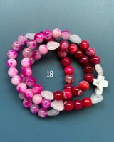 Rosario pulsera collar corazón
