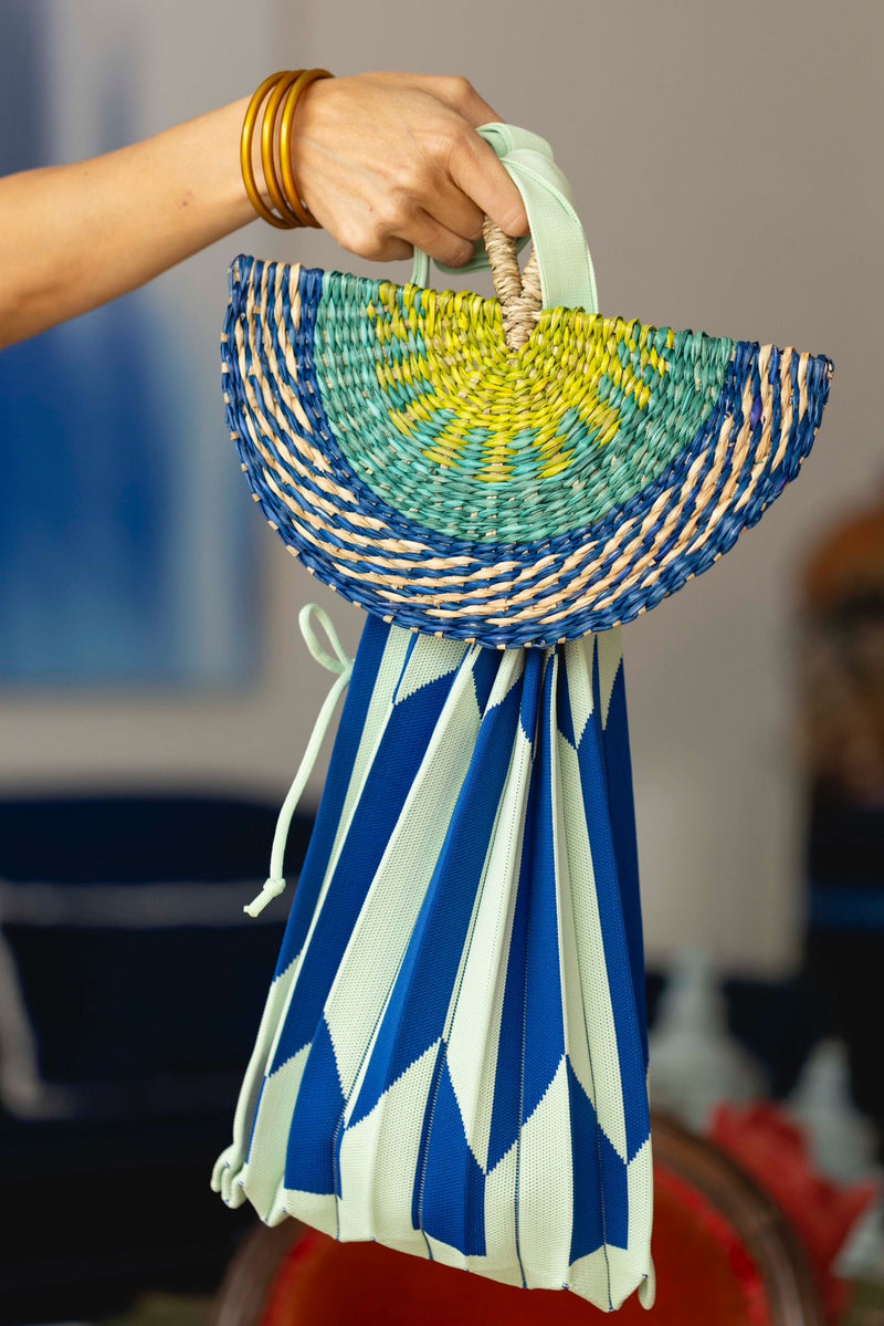 Bolso acordeón amarillo