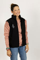 Chaleco con interior polar Solo Dios Anawim Negro