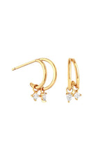 Aros Doble Dos Brillantes