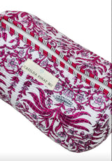 Neceser estampado flores rosas