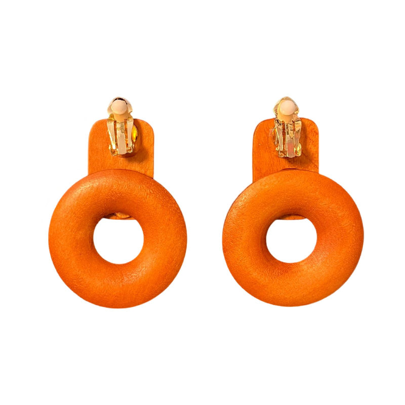 Pendientes Olivia Naranja Clip