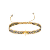 Pulsera tela madeira