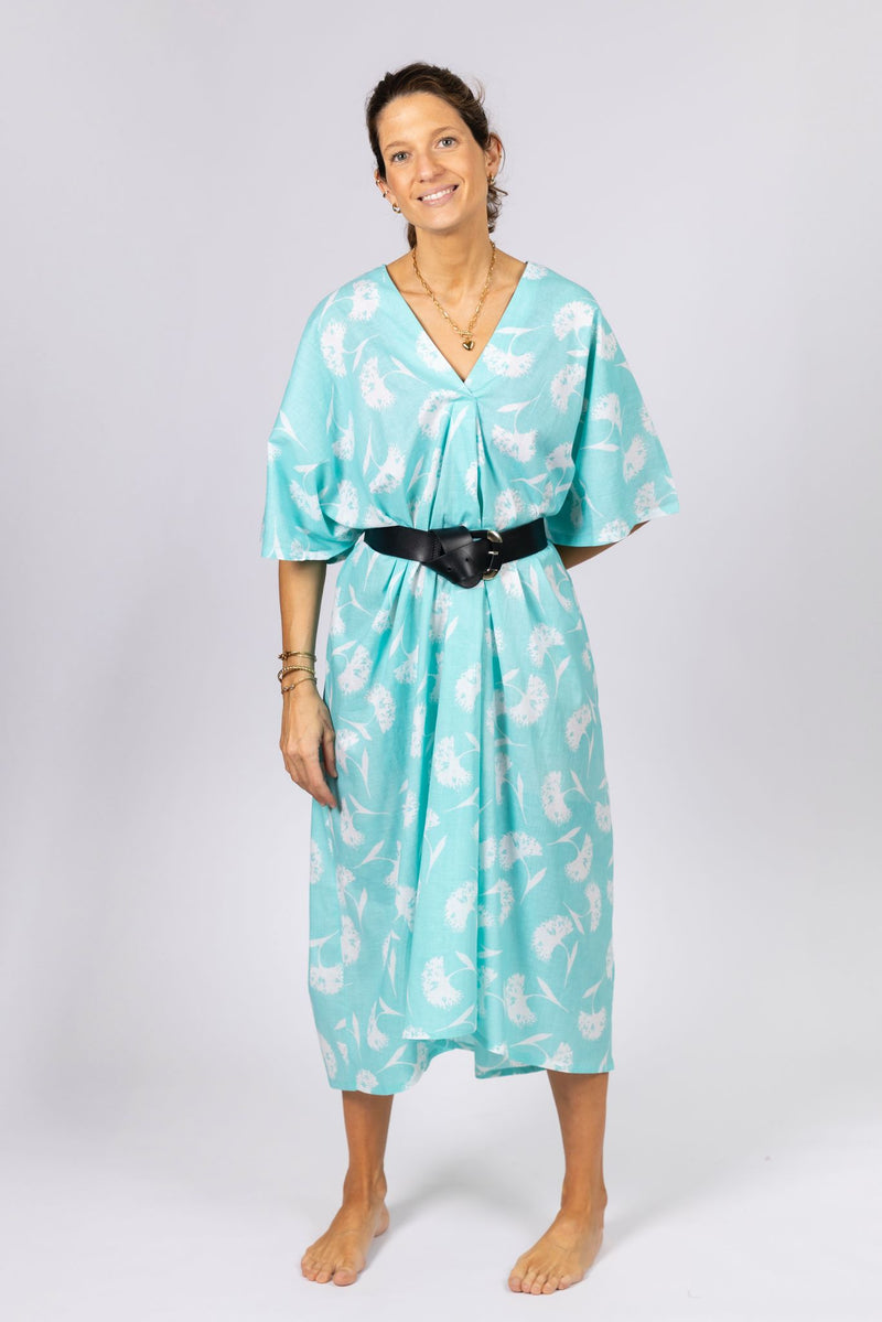 Vestido Caftán Verdeagua