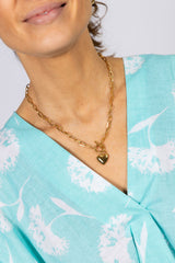 Vestido Caftán Verdeagua