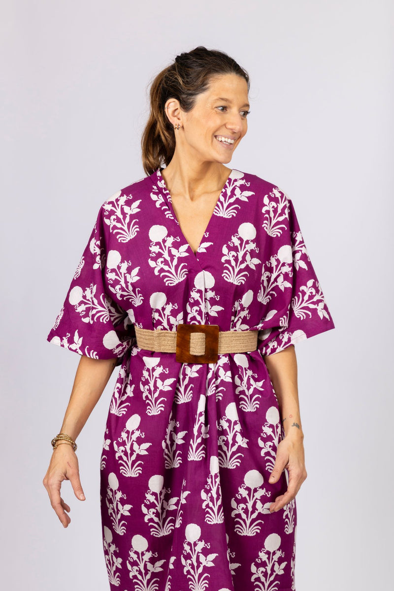 Vestido Caftán Buganvilla