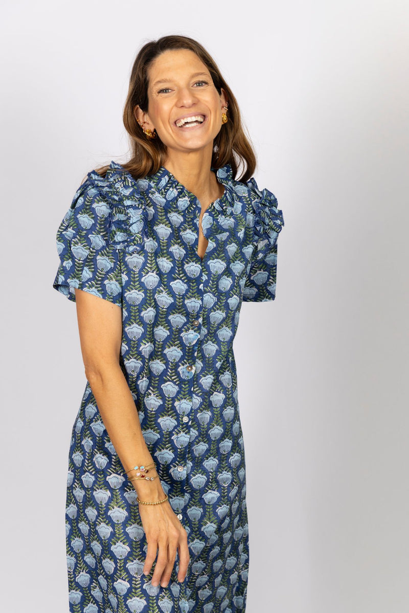 Vestido Tulipán Azul