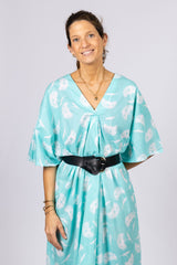 Vestido Caftán Verdeagua