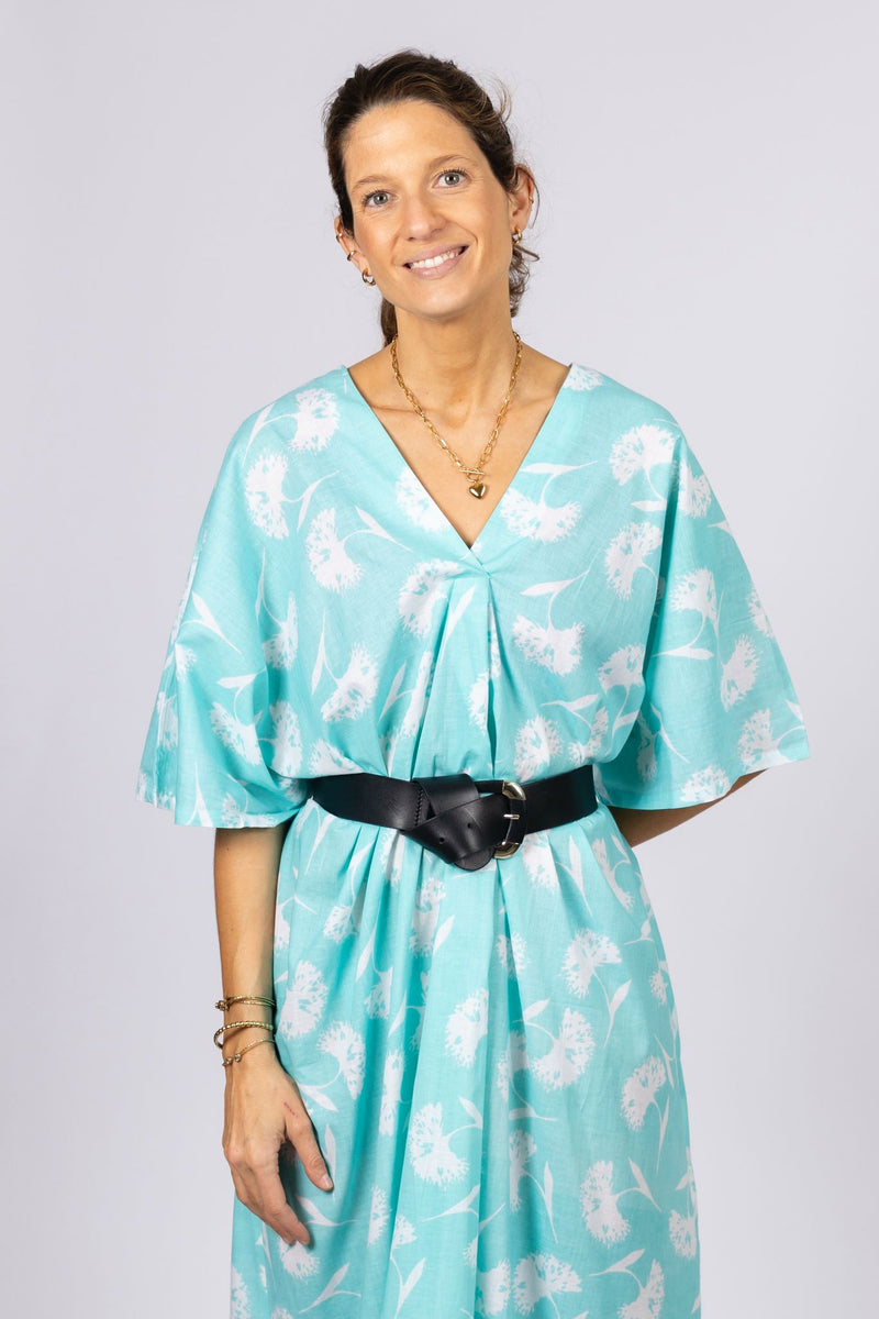 Vestido Caftán Verdeagua
