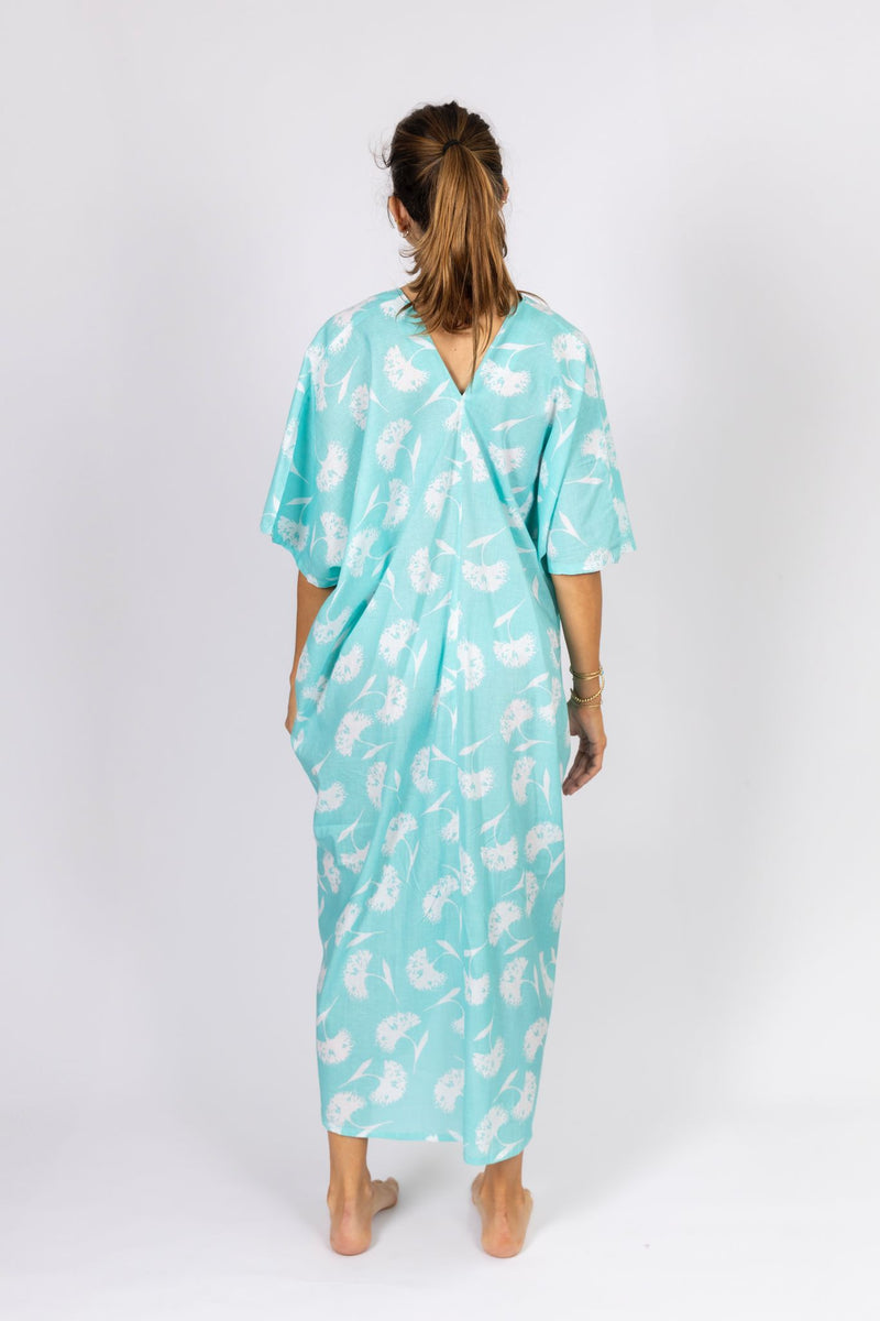 Vestido Caftán Verdeagua