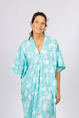 Vestido Caftán Verdeagua