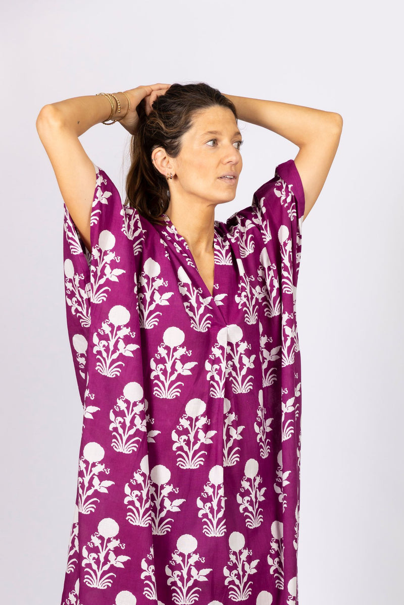 Vestido Caftán Buganvilla